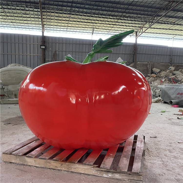 創(chuàng)意番茄雕塑 步行街店門口雕塑 蔬菜小品 創(chuàng)意番茄雕塑 步行街店門口雕塑 蔬菜小品