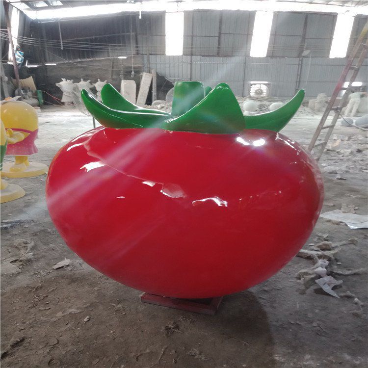 商業(yè)街番茄雕塑 售樓處雕塑 蔬菜擺件 商業(yè)街番茄雕塑 售樓處雕塑 蔬菜擺件