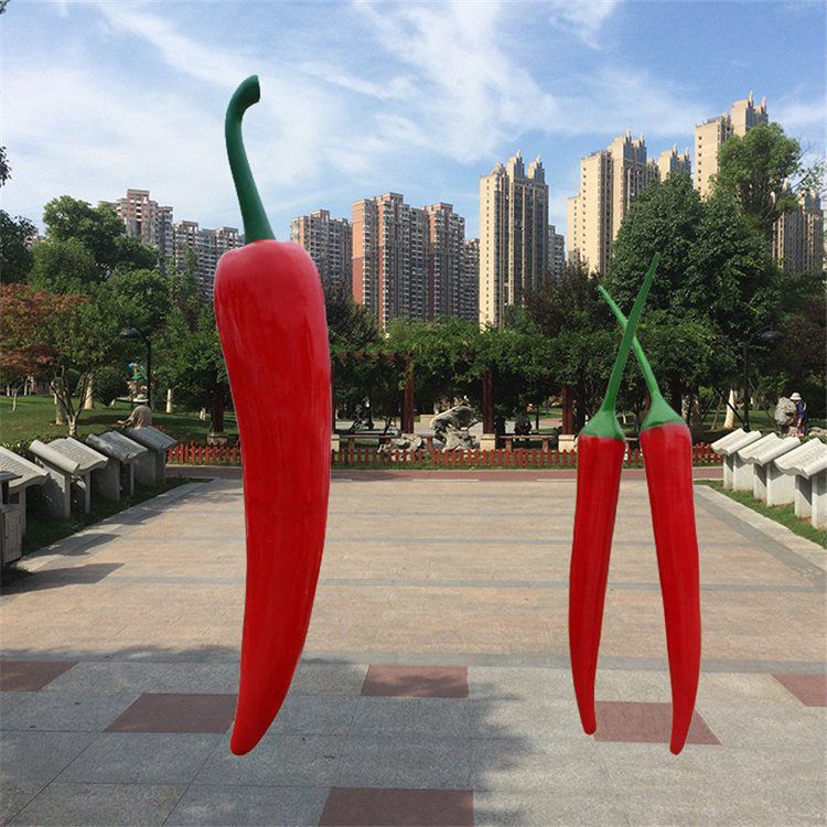 大型辣椒雕塑 門口創(chuàng)意雕塑 售樓處小品 大型辣椒雕塑 門口創(chuàng)意雕塑 售樓處小品