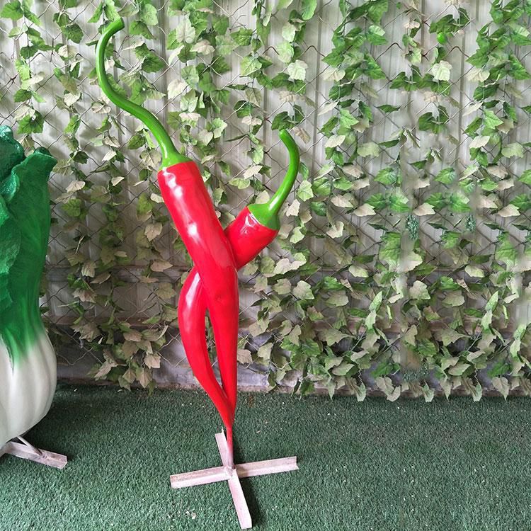 仿真辣椒雕塑 店門口園林雕塑 蔬菜小品