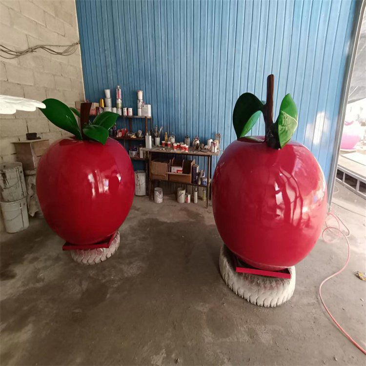 彩繪蘋果雕塑 大型城市雕塑 商業(yè)街?jǐn)[件 彩繪蘋果雕塑 大型城市雕塑 商業(yè)街?jǐn)[件