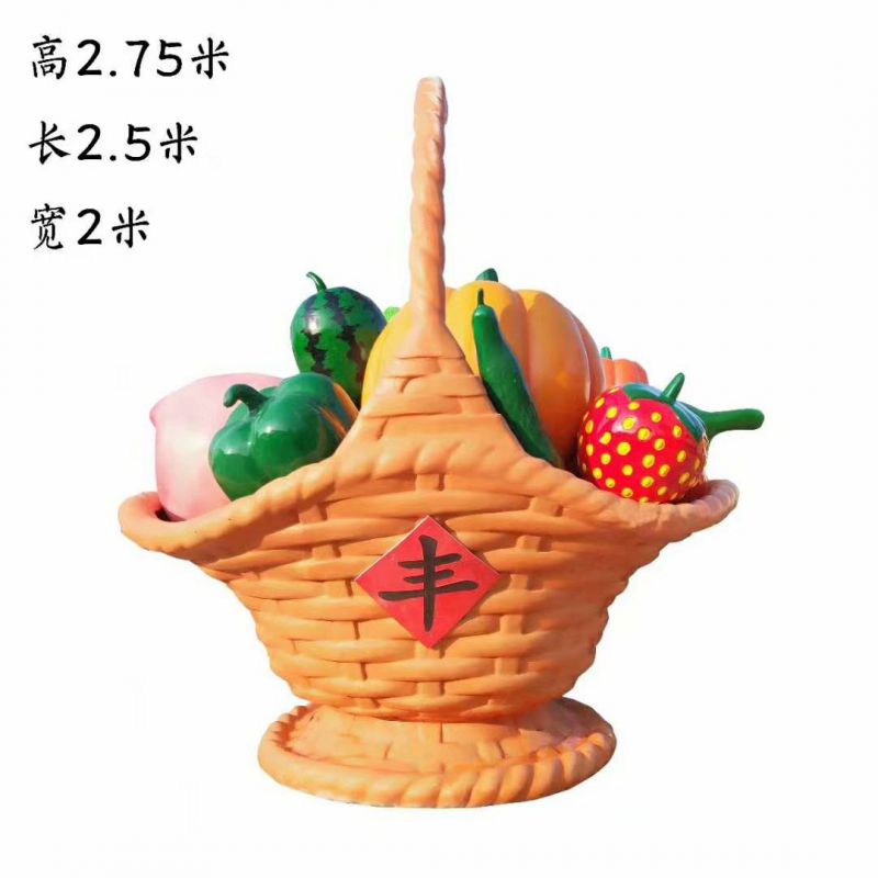 現(xiàn)代果籃雕塑承接，歐式風(fēng)格，校園廣場不銹鋼果籃雕塑精選