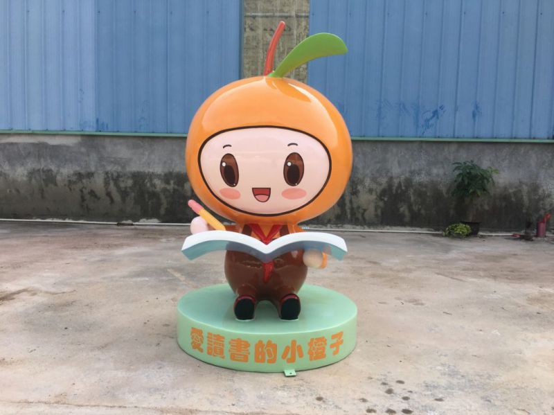 桔子雕塑精選，美陳雕塑，玻璃鋼桔子雕塑通用