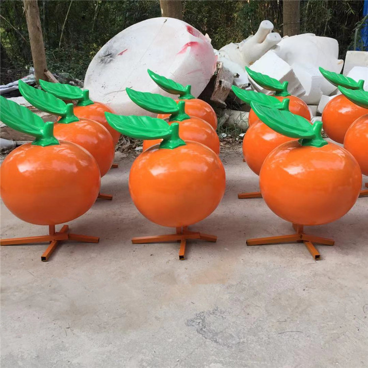 桔子雕塑指用，景觀雕塑，園林桔子雕塑點擊